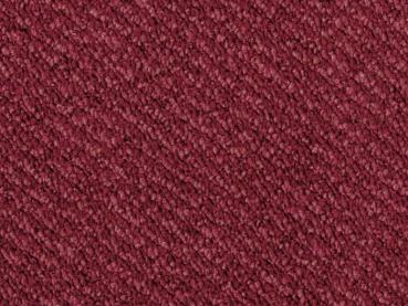 Rechteckige Draufsicht vom Vorwerk Telma Teppichboden in rot – hochwertiger Bodenbelag für stilvolle Räume